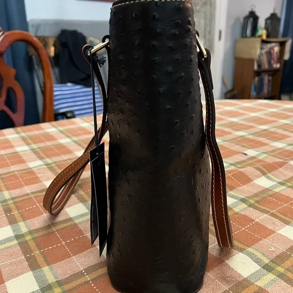 Dooney & Bourke Lexington Black Ostrich small tote - Picture 6 of 12